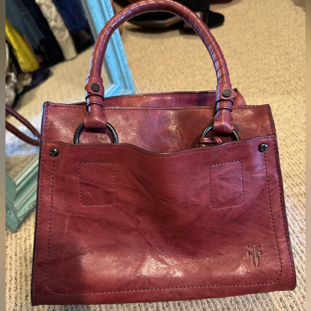 ❤️❤️Frye Red purse still with tags- carried on one occasion.